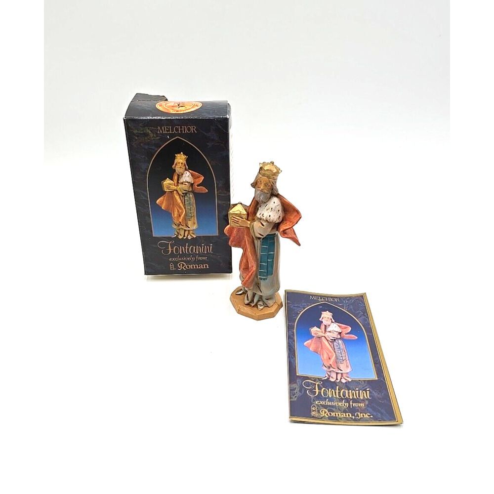 Fontanini Melchior  5" Wiseman‎ Nativity Figure Vtg